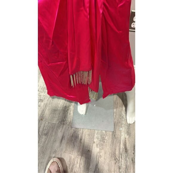 Cinq a Sept Kalena Pink Silk Midi Dress Size 6 - Picture 7 of 12